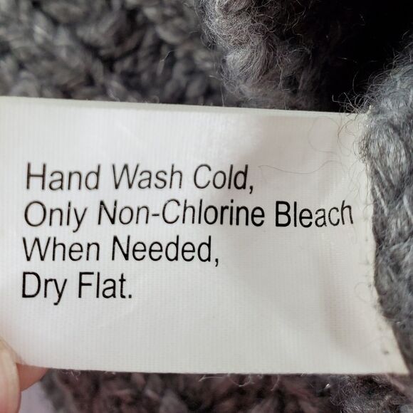 🔸️Hollister Gray Thick Wool Blend Mock Neck Sweater Small - Picture 8 of 8